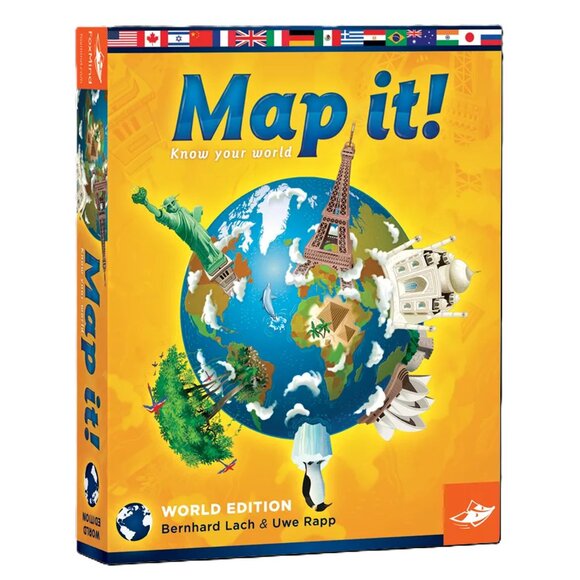 New Sealed FoxMind Games Map It Know your World (World Edition) For Age 10+ - Picture 3 of 13